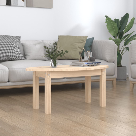 vidaXL Sohvapöytä 80x40x35 cm täysi mänty