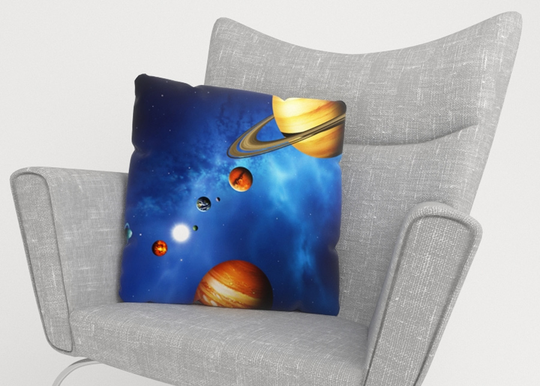 Koristetyynyliina Solar System 40x40 cm
