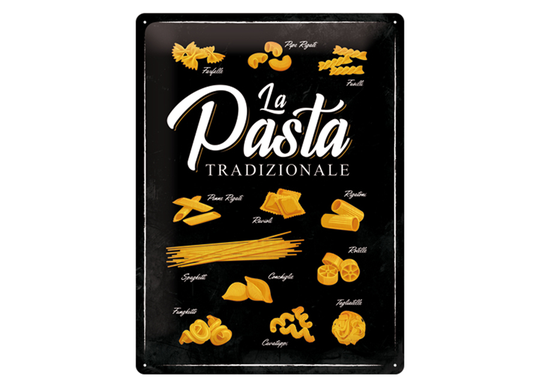 Retrometallitaulu La Pasta Tradizionale 30x40 cm