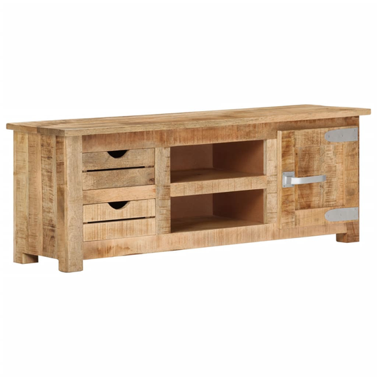 vidaXL TV-taso 110x30x40 cm karkea mangopuu