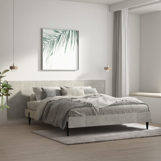 vidaXL Seinäkiinnitettävä Sängynpääty harm. 200x1,5x80 cm tekninen puu