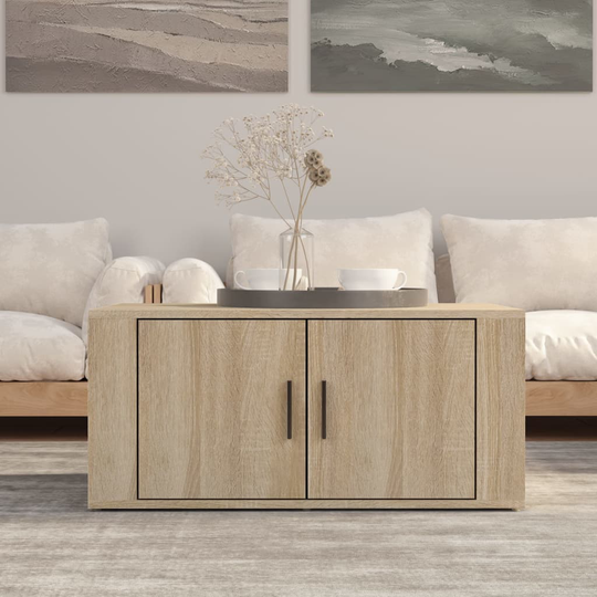 vidaXL Sohvapöytä Sonoma-tammi 80x50x36 cm tekninen puu