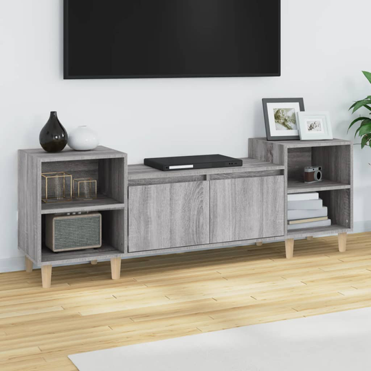 vidaXL TV-taso harmaa Sonoma 160x35x55 cm tekninen puu
