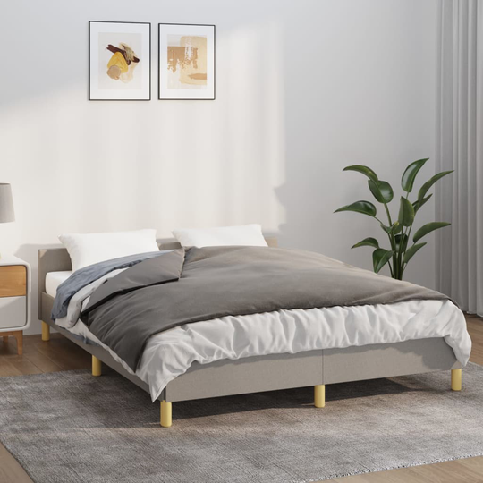 vidaXL Painopeitto päällisellä harmaa 135x200 cm 6 kg kangas