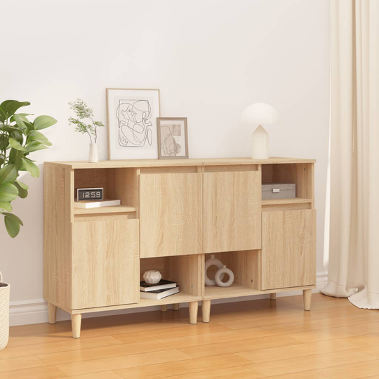 vidaXL Senkit 2 kpl Sonoma tammi 60x35x70 cm tekninen puu