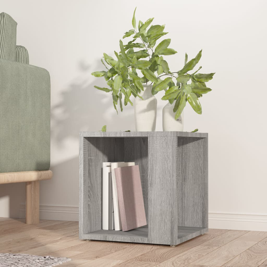 vidaXL Sivupöytä harmaa Sonoma 33x33x34,5 cm tekninen puu