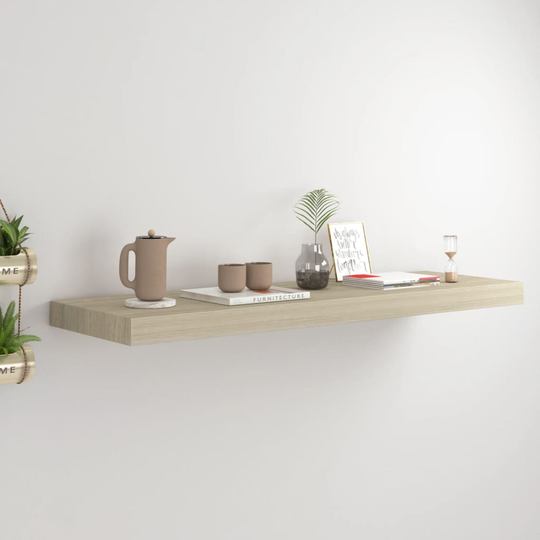 vidaXL Kelluva seinähylly tammi 80x23,5x3,8 cm MDF
