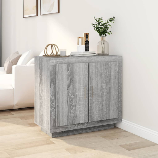vidaXL Senkki harmaa Sonoma 80x40x75 cm tekninen puu