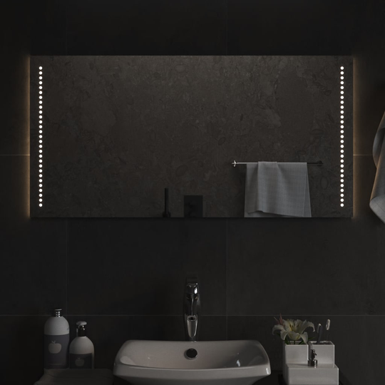 vidaXL Kylpyhuoneen LED-peili 50x100 cm