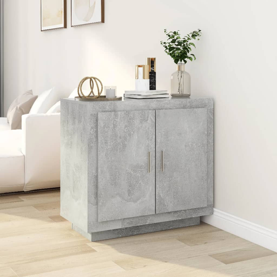 vidaXL Senkki betoninharmaa 80x40x75 cm tekninen puu