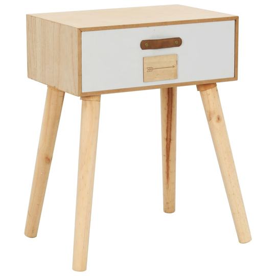 vidaXL Yöpöytä vetolaatikolla 44x30x58,5 cm täysi seesampuu