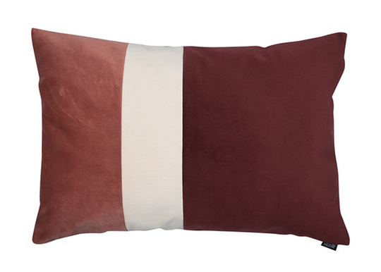 Koristetyyny Velvet Trio Midi roosa&purppura 40x60 cm