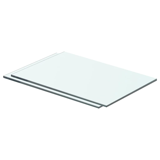 vidaXL Hyllyt 2 kpl kirkas lasi 40x20 cm