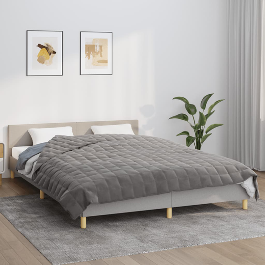 vidaXL Painopeitto harmaa 220x240 cm 15 kg kangas