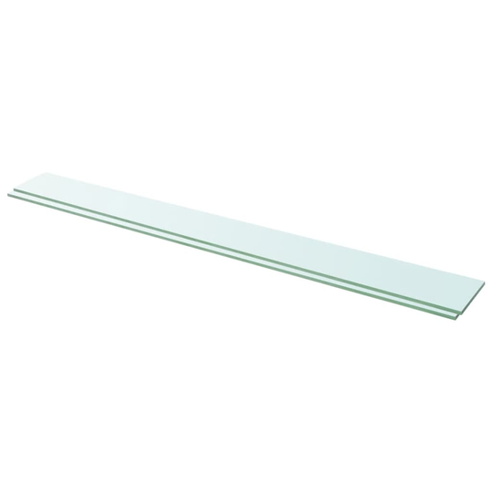 vidaXL Hyllyt 2 kpl kirkas lasi 110x12 cm