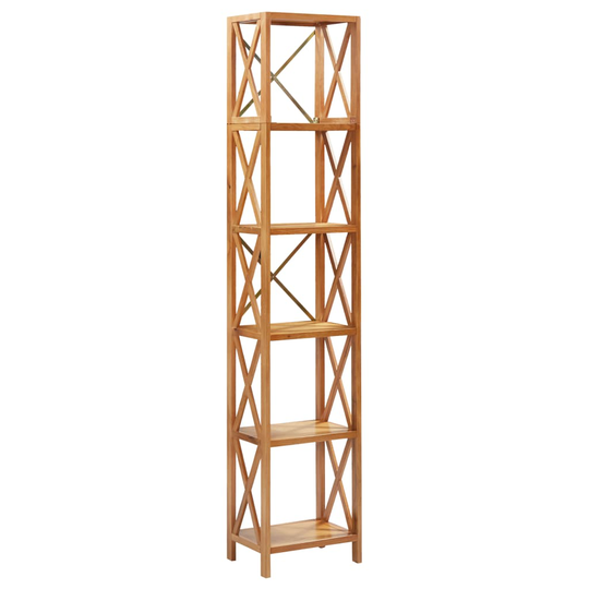 vidaXL Kirjahylly 6 tasoa 40x30x205 cm täystammi