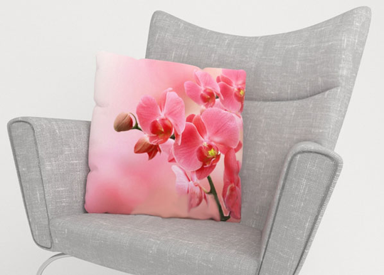 Koristetyynyliina PINK ORCHIDS 40x60 cm