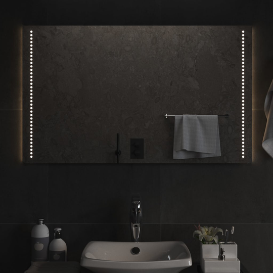 vidaXL Kylpyhuoneen LED-peili 100x60 cm