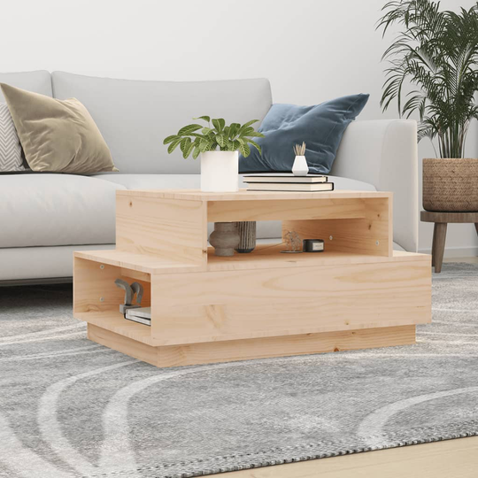vidaXL Sohvapöytä 80x55x40,5 cm täysi mänty