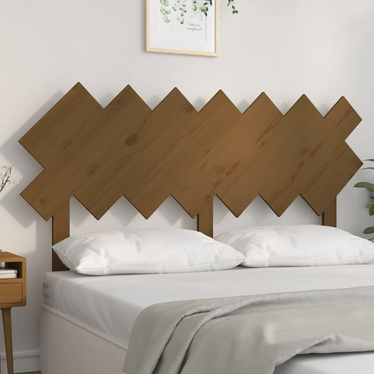 vidaXL Sängynpääty hunajanruskea 151,5x3x81 cm täysi mänty
