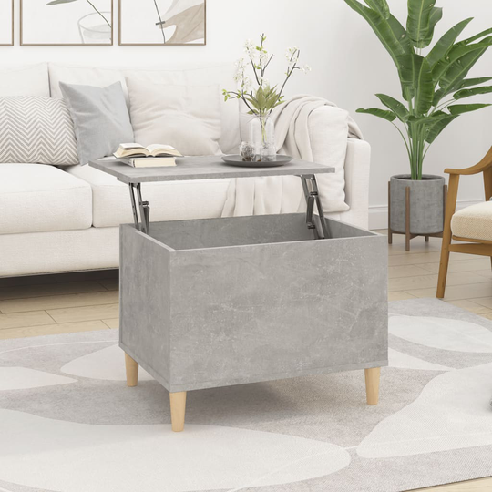 vidaXL Sohvapöytä betoninharmaa 60x44,5x45 cm tekninen puu