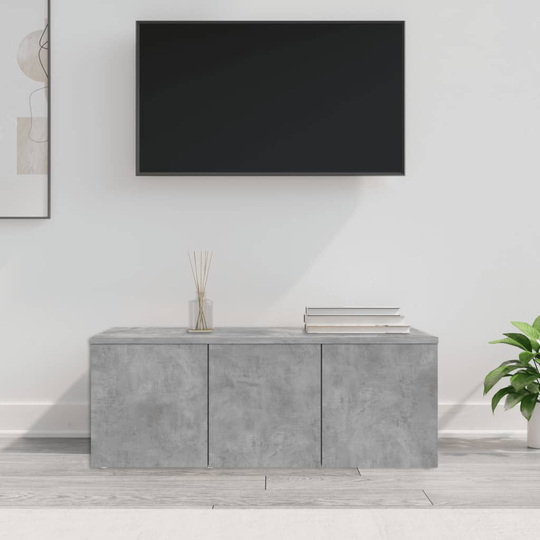 vidaXL TV-taso betoninharmaa 80x34x30 cm lastulevy