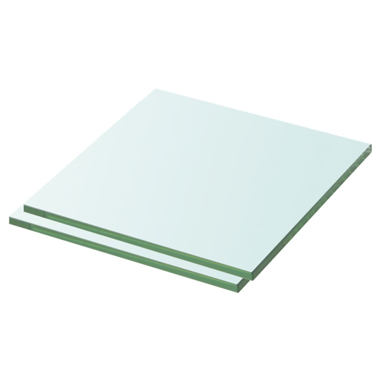 vidaXL Hyllyt 2 kpl kirkas lasi 30x25 cm