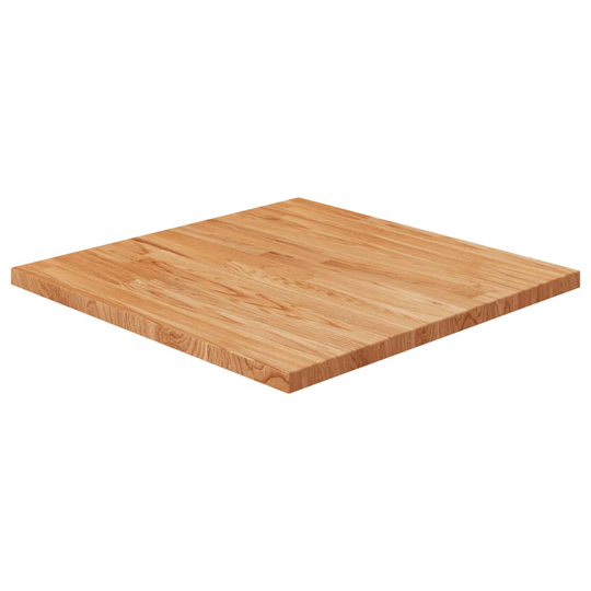 vidaXL Pöytälevy neliö vaaleanruskea 60x60x2,5 cm käsitelty täystammi