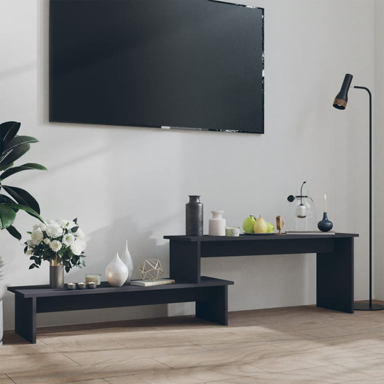 vidaXL TV-taso harmaa 180x30x43 cm lastulevy