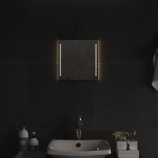 vidaXL Kylpyhuoneen LED-peili 30x30 cm