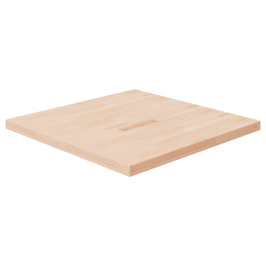 vidaXL Neliönmuotoinen pöytälevy 80x80x4 cm käsittelemätön tammi
