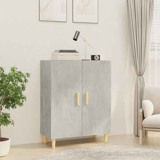 vidaXL Senkki betoninharmaa 70x34x90 cm tekninen puu