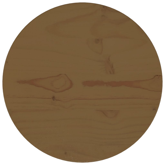 vidaXL Pöytälevy ruskea Ø30x2,5 cm täysi mänty
