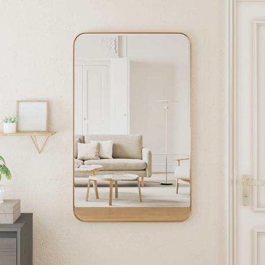 vidaXL Seinäpeili kulta 50x80 cm suorakulmio