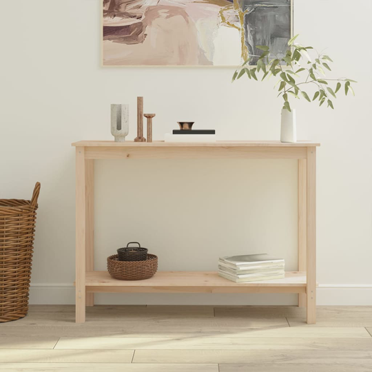 vidaXL Konsolipöytä 110x40x80 cm täysi mänty