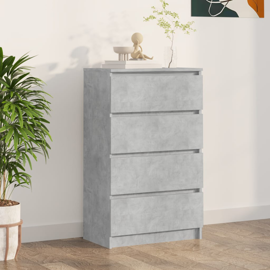 vidaXL Senkki betoninharmaa 60x35x98,5 cm tekninen puu