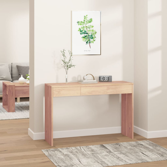 vidaXL Konsolipöytä 110x35x75 cm täysi tiikki