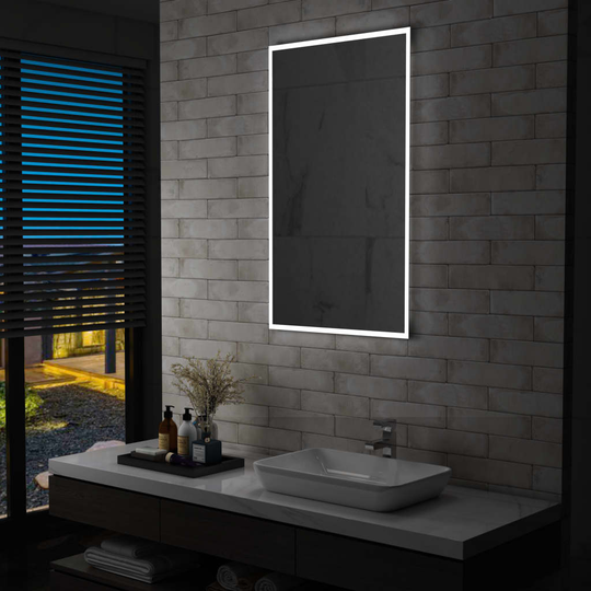 vidaXL Kylpyhuoneen LED-seinäpeili 60x100 cm