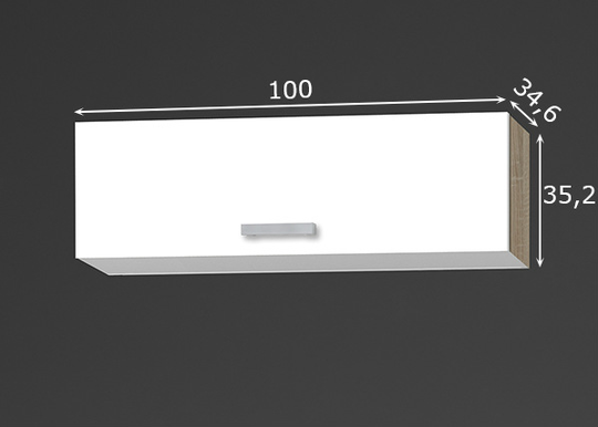 Keittiön yläkaappi Zamora 100 cm
