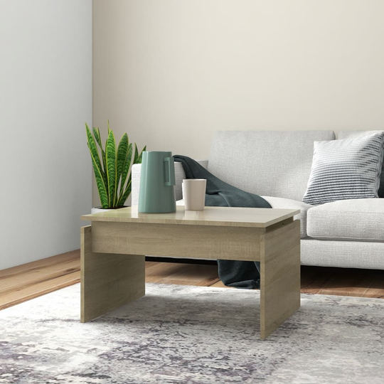 vidaXL Sohvapöytä Sonoma-tammi 68x50x38 cm lastulevy