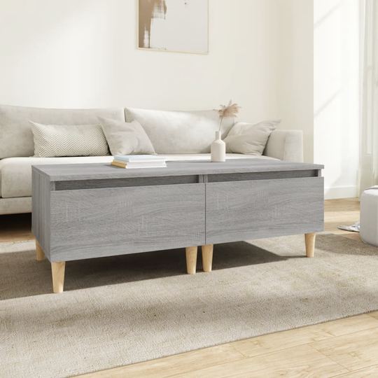 vidaXL Sivupöydät 2 kpl harmaa Sonoma 50x46x35 cm tekninen puu
