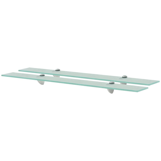 vidaXL Kelluvat hyllyt 2 kpl lasi 80x10 cm 8 mm