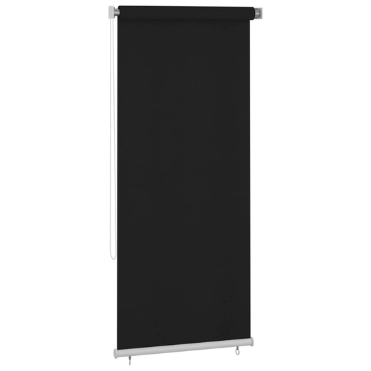 vidaXL Rullaverho ulkotiloihin 100x230 cm musta