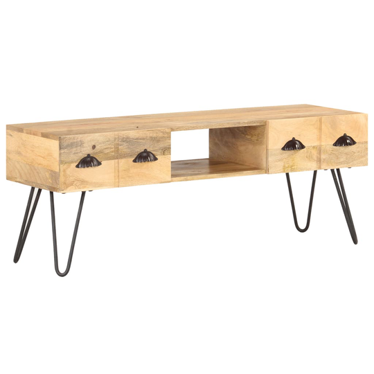 vidaXL TV-taso 120x35x45 cm täysi mangopuu