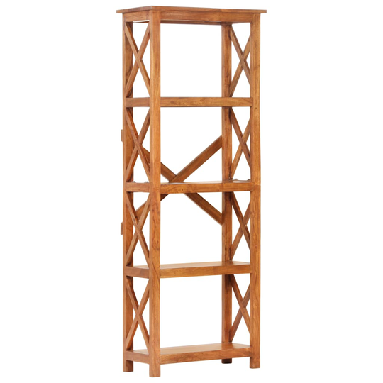 vidaXL Kirjahylly 60x30x160 cm täysi akaasiapuu hunajaviimeistelyllä