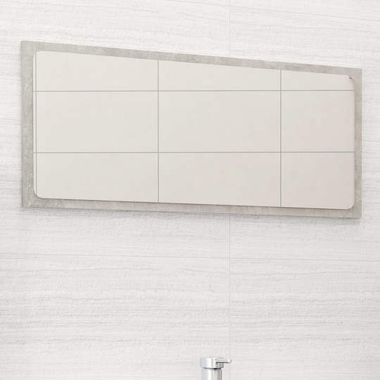 vidaXL Kylpyhuonepeili betoninharmaa 80x1,5x37 cm lastulevy