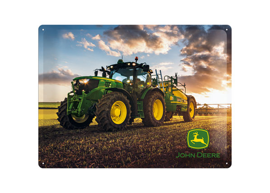 Retrometallitaulu JOHN DEERE PHOTO MODEL 6150 R 30x40 cm