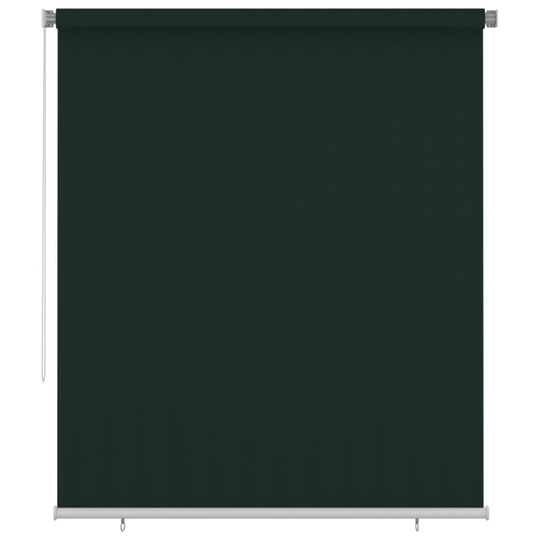vidaXL Rullaverho ulkotiloihin 200x230 cm tummanvihreä HDPE