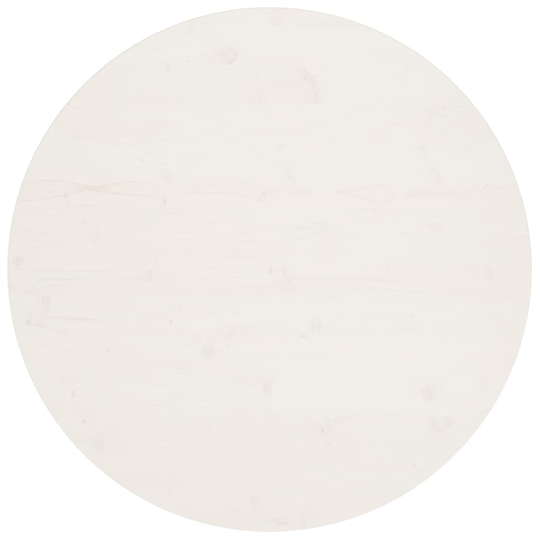 vidaXL Pöytälevy valkoinen Ø90x2,5 cm täysi mänty