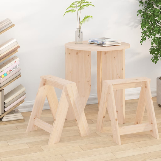 vidaXL Jakkarat 2 kpl 40x40x45 cm täysi mänty